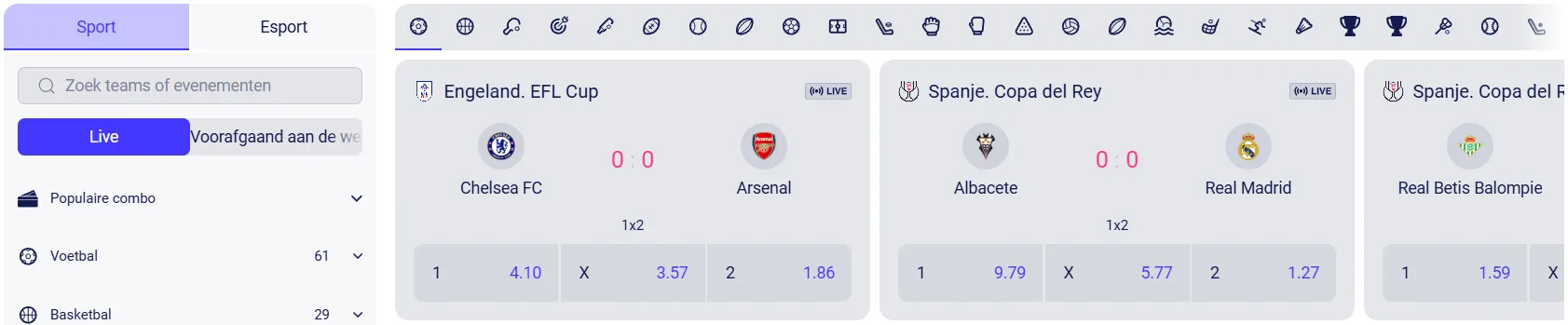 Fortunica Casino sportwedden – sportsbook en wedden